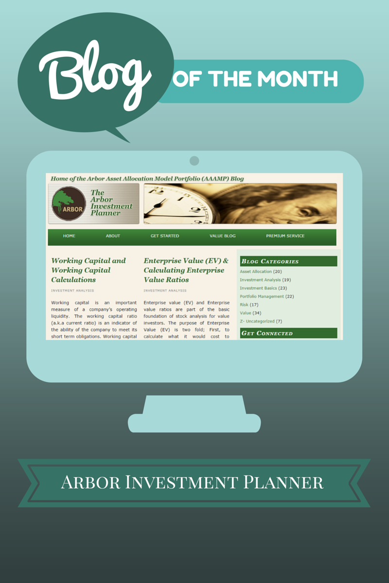 Blog of the Month for October 2014:  Arbor Investment Planner