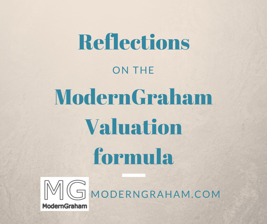 Reflections on the ModernGraham Valuation Formula