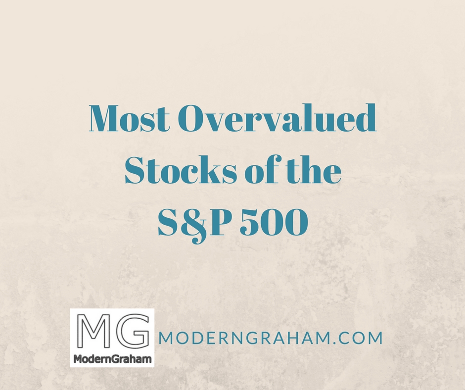 10 Most Overvalued Stocks of the S&P 500 – July 2018